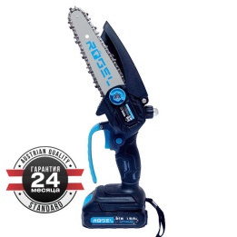 Пила цепная аккумуляторная RÖGEL, 21 В, 1500 мАч