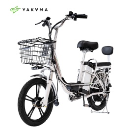 Электровелосипед Yakama S1 СЕРЕБРИСТЫЙ